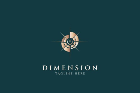 Abstract Gold Star Elegant Logo Graphics