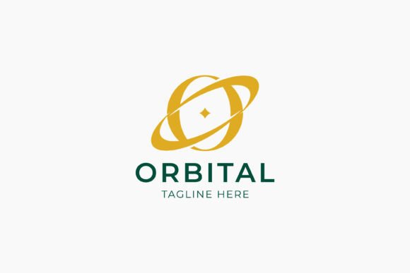 Abstract Letter O Logo with Orbital: Graphics & Logo Templates