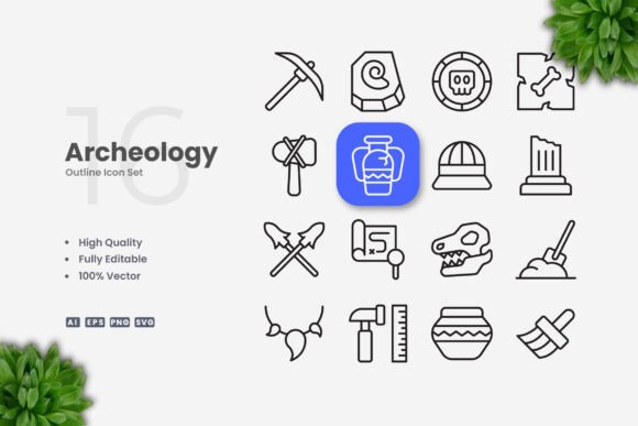 Archeology Icons: Graphics for Real Local Business Use