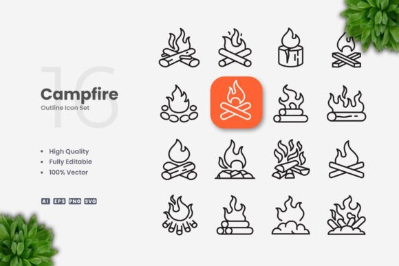 Campfire Icons: Graphics and Icons for Creative Brands