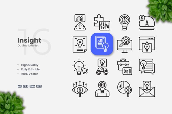 Insight Outline Icons: Graphics and Icons for Modern Design