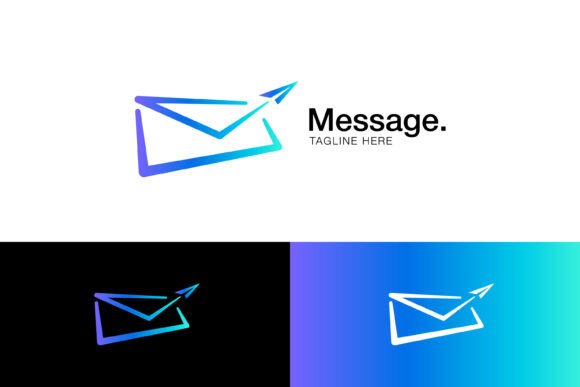 Message Logo Icon Envelope Paper Plane Graphics