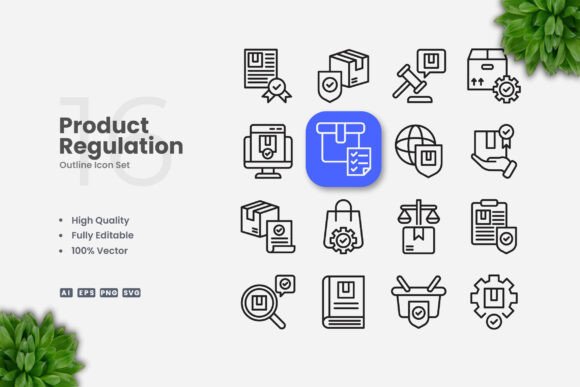 Product Regulation Outline Icons