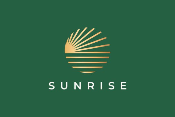 Sunrise or Dawn Logo Shining Morning Graphics