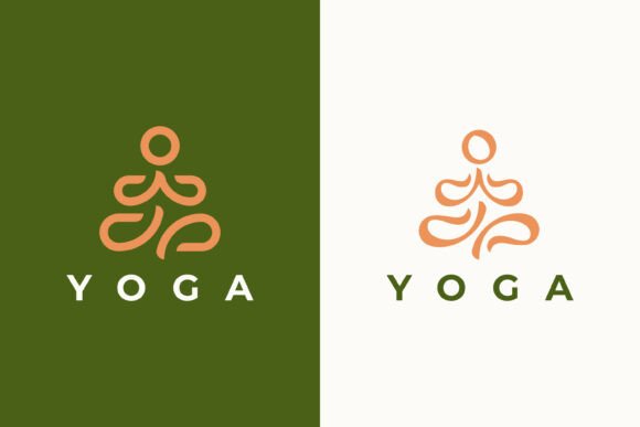 Yoga Logo Pose Silhouette Graphics